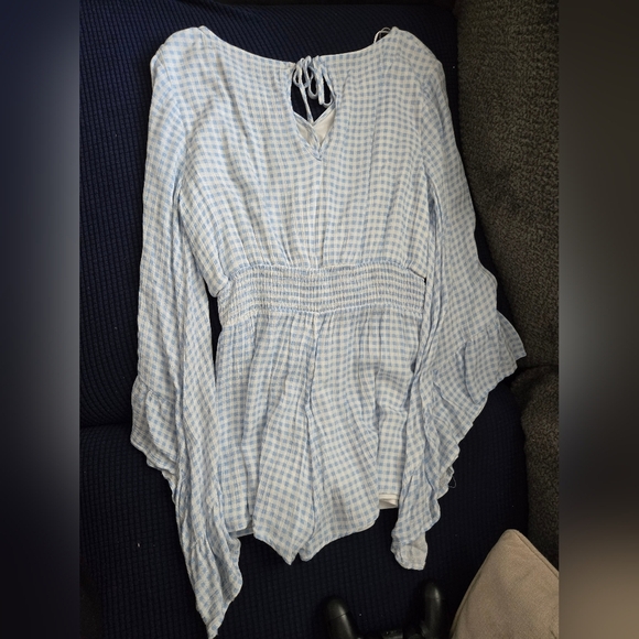 Pink Lily Sky Blue Jumpsuits -Size M - Picture 8 of 8